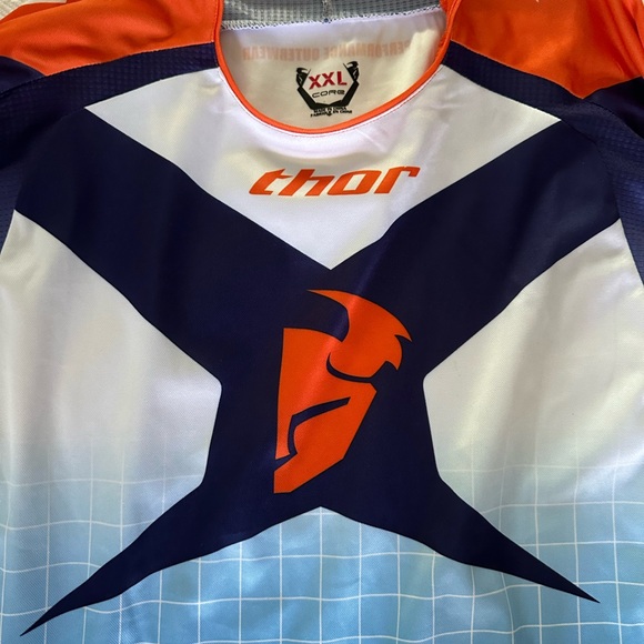 Thor Orange and Blue Thor Motocross Jersey size XXL - Picture 2 of 4